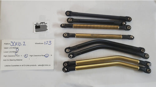 DLinks SCX10.2 Brass/Delrin Links w/HC Rears